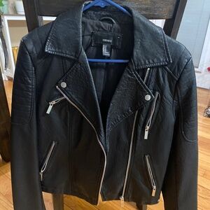 Faux leather jacket